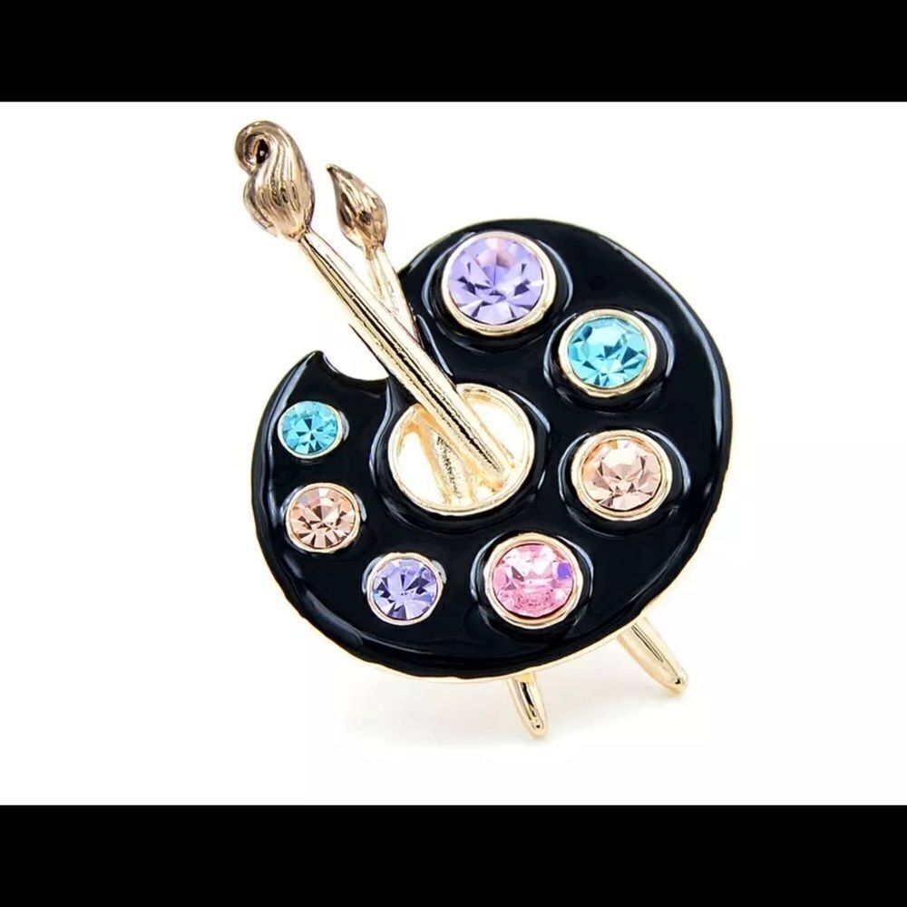 ARTIST PALETTE BROOCH